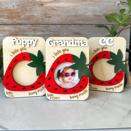 Strawberry Photo Frame Magnet
