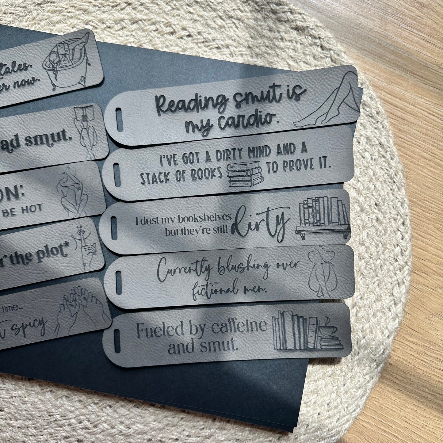 Smut Leather Bookmark