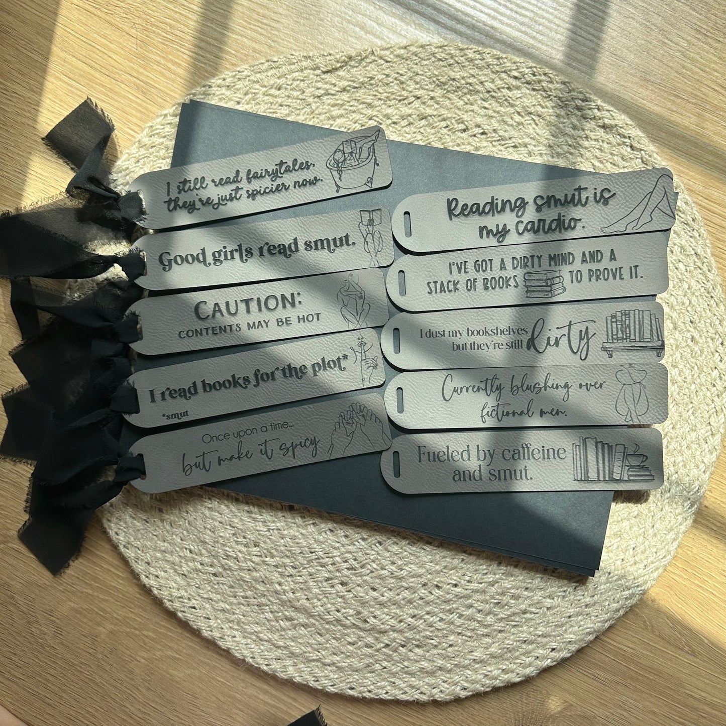 Smut Leather Bookmark