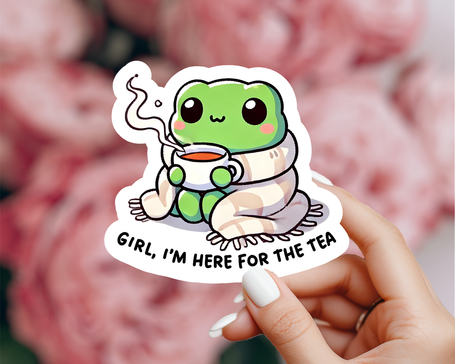 Frog Tea Sticker
