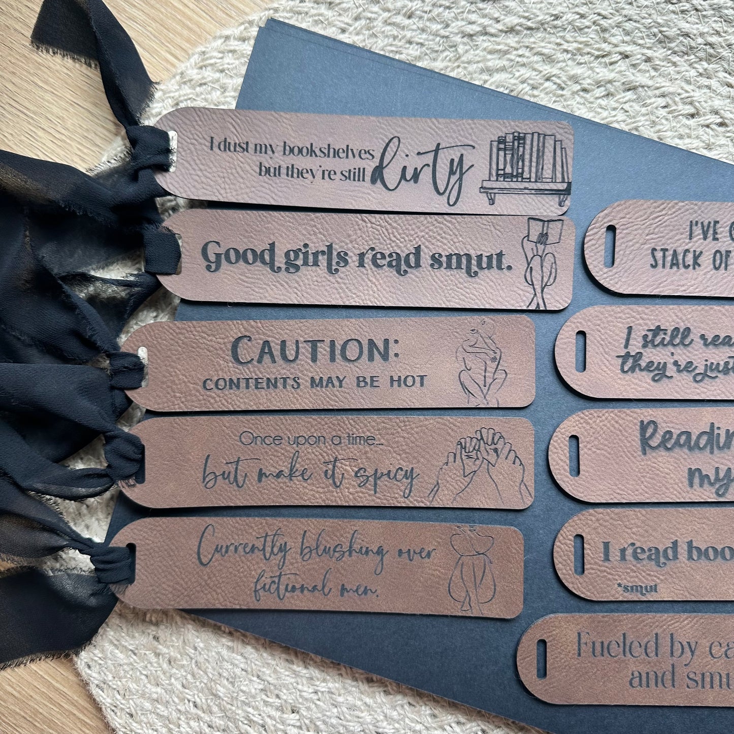 Smut Leather Bookmark