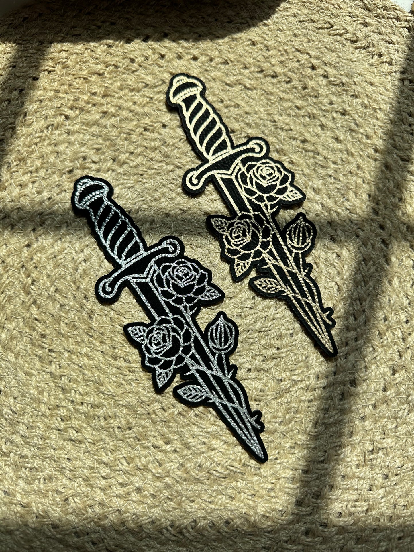 Sword Leatherette Bookmark