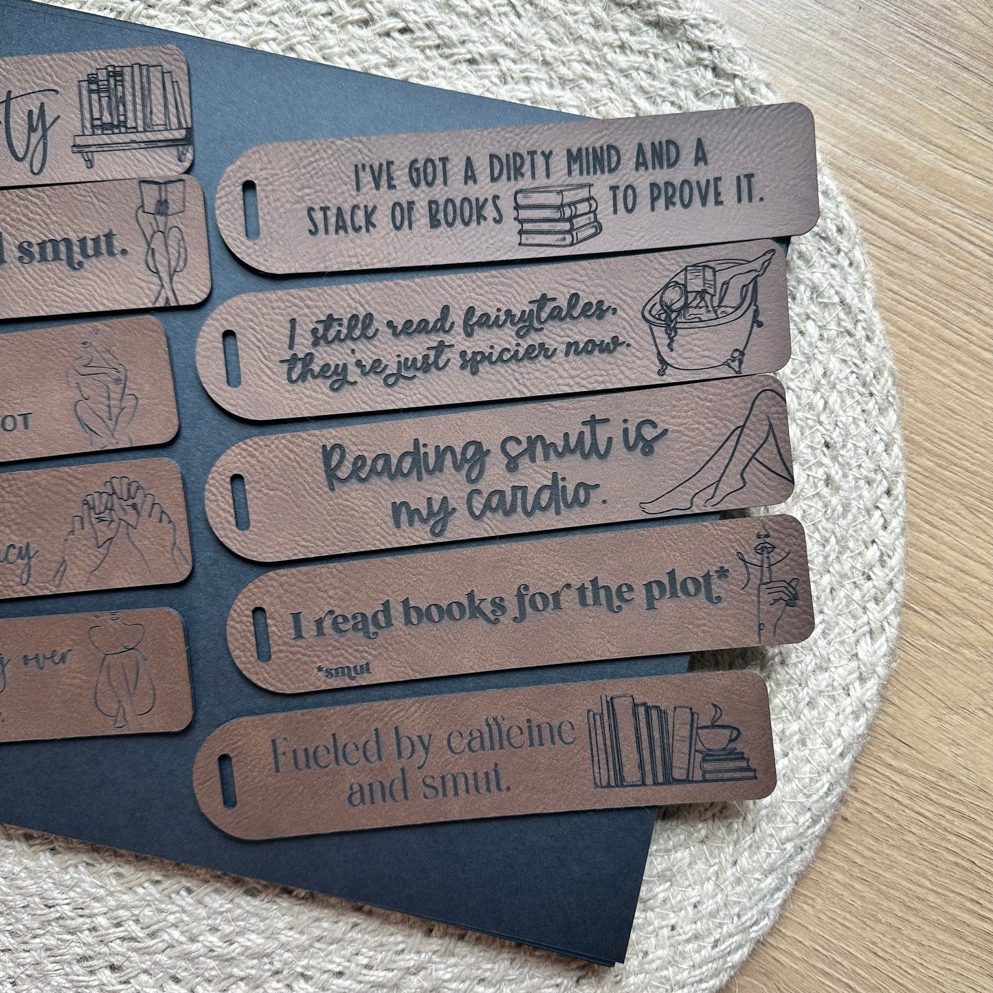 Smut Leather Bookmark