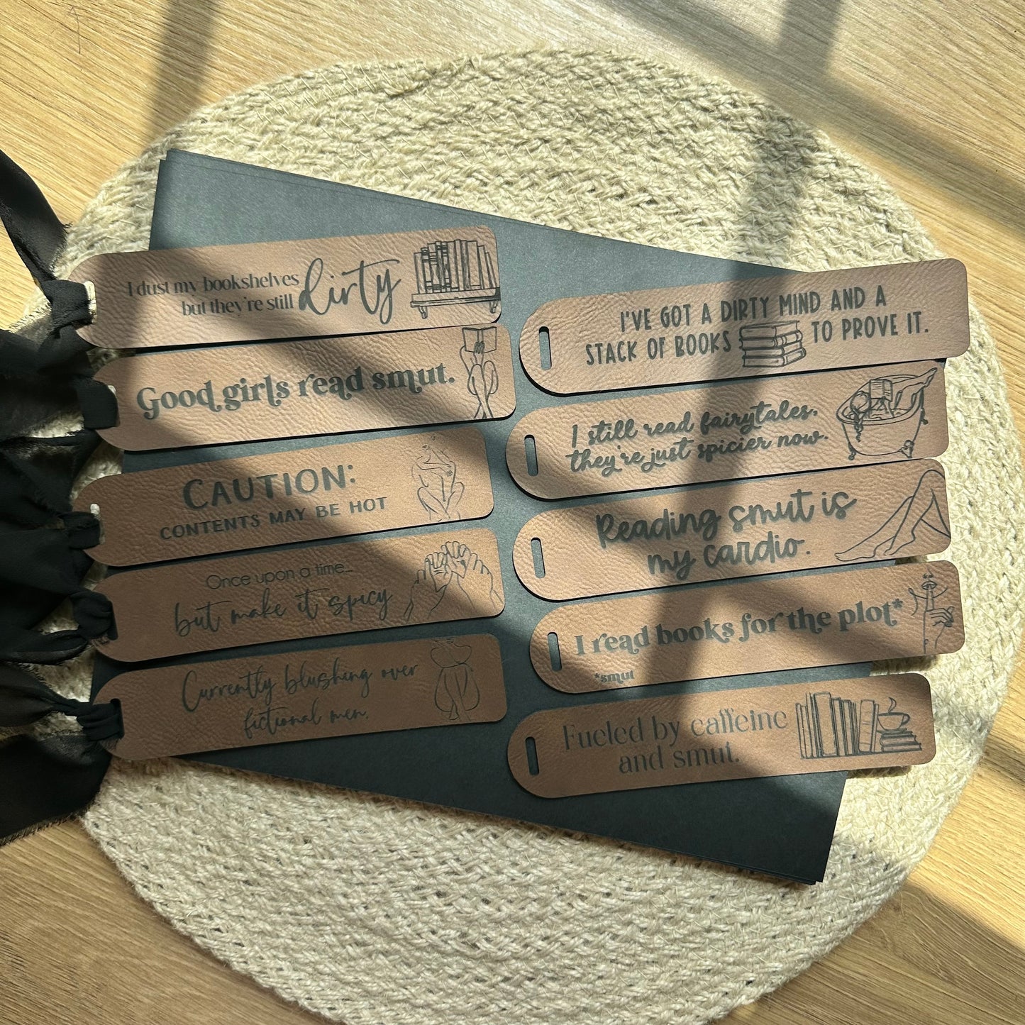 Smut Leather Bookmark