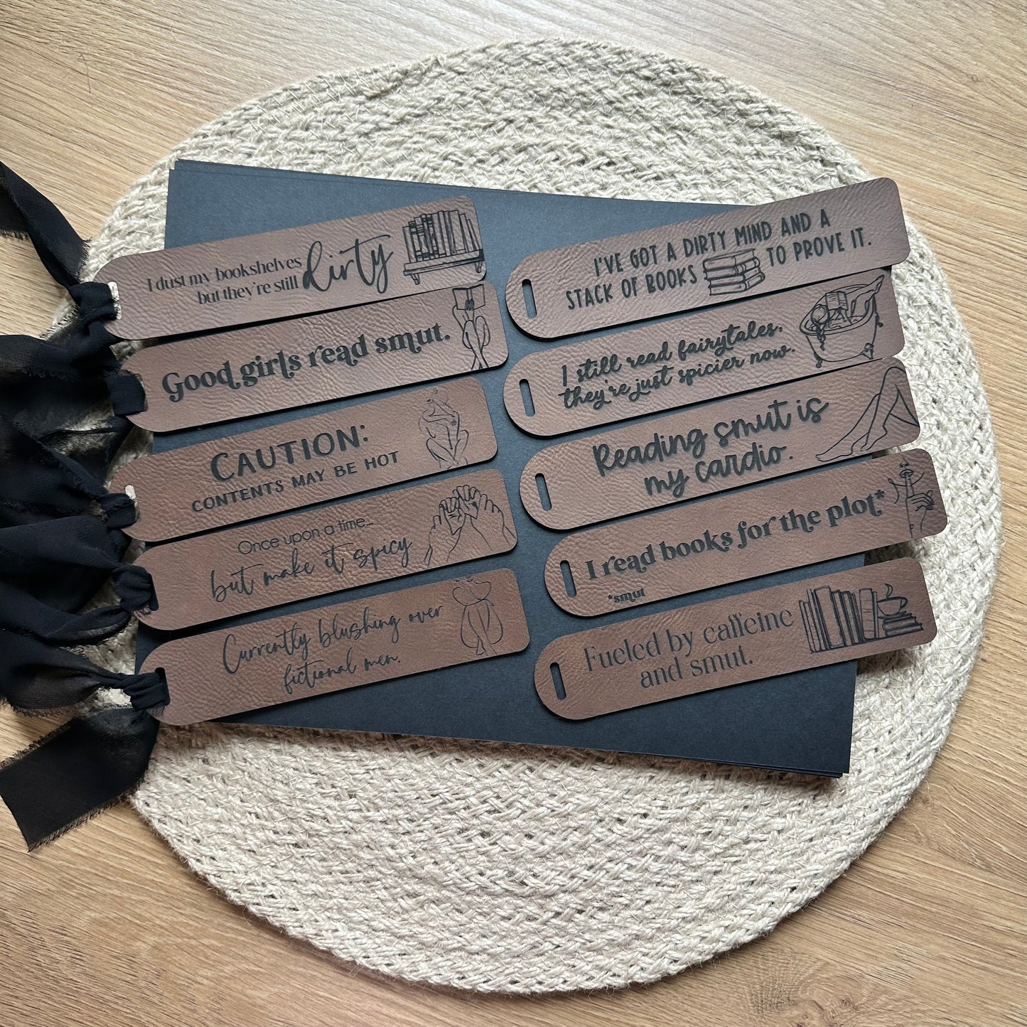 Smut Leather Bookmark