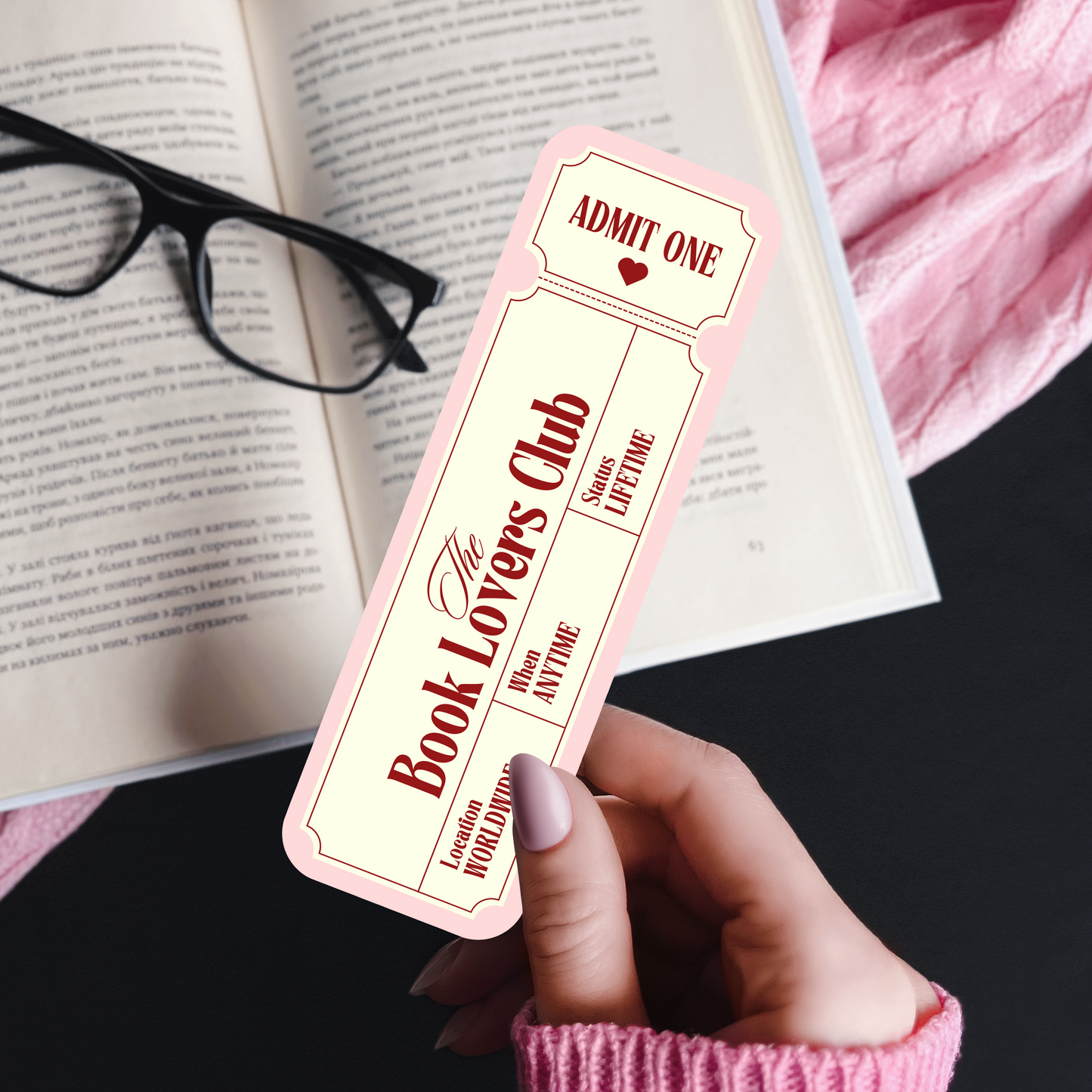 Book Lovers Club Bookmark