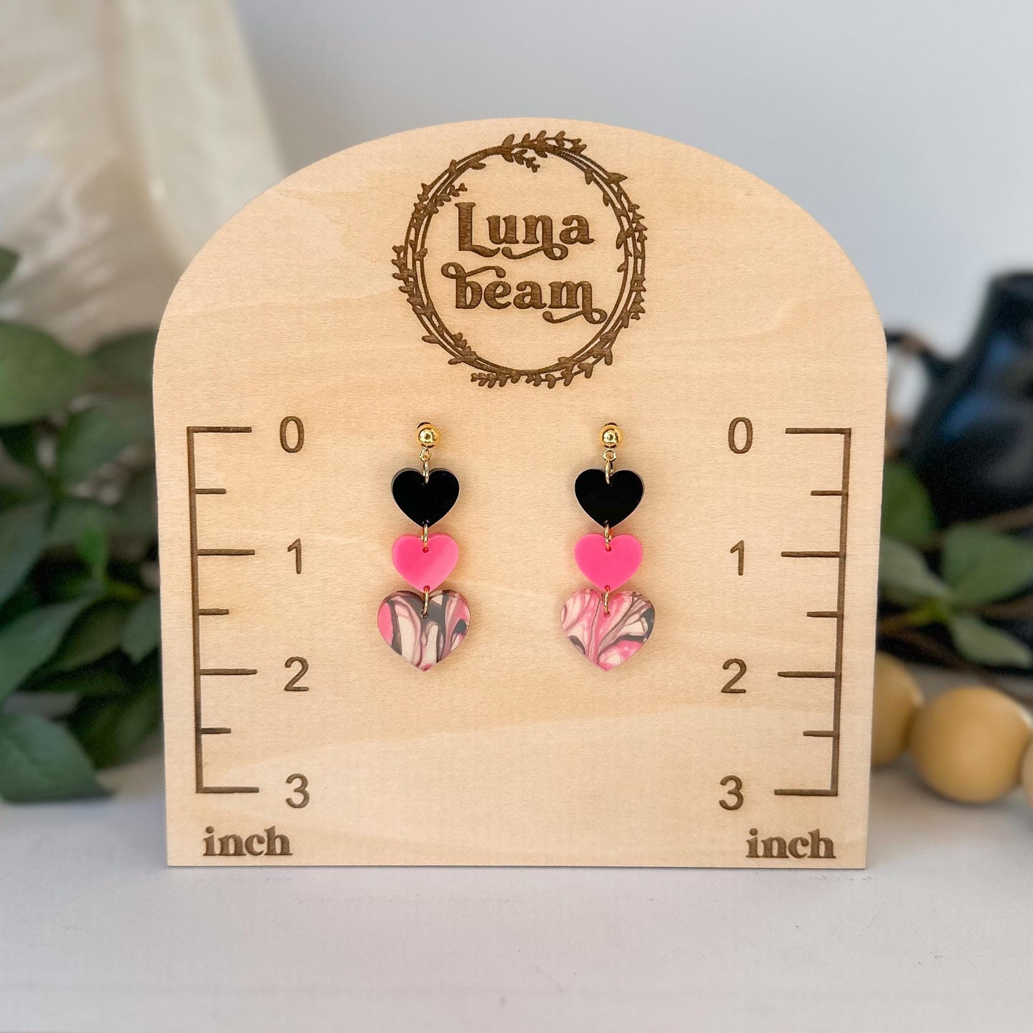 Heart Dangle Earrings