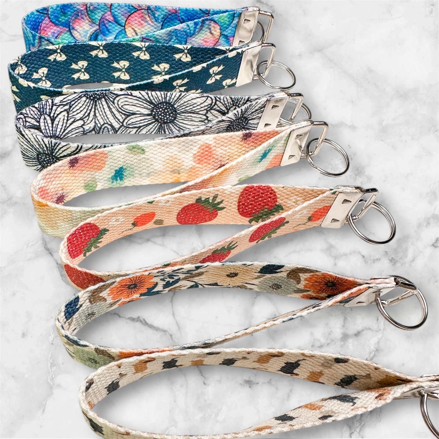 Canvas Wristlet Keychain