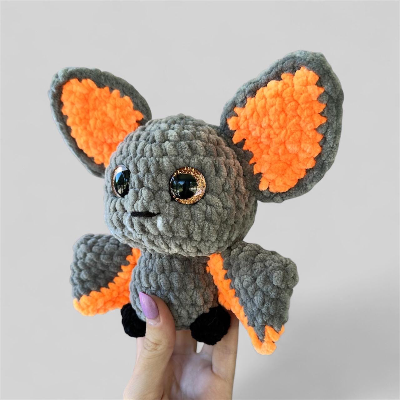 Hand Stitched Crochet Bat Plushie