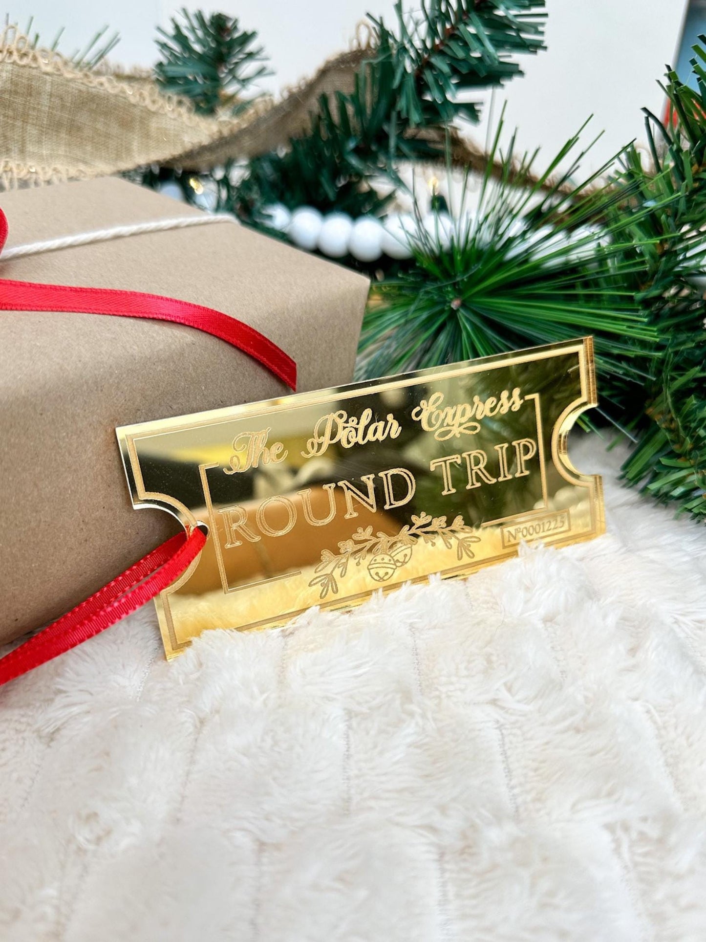 Polar Express Ticket Ornament