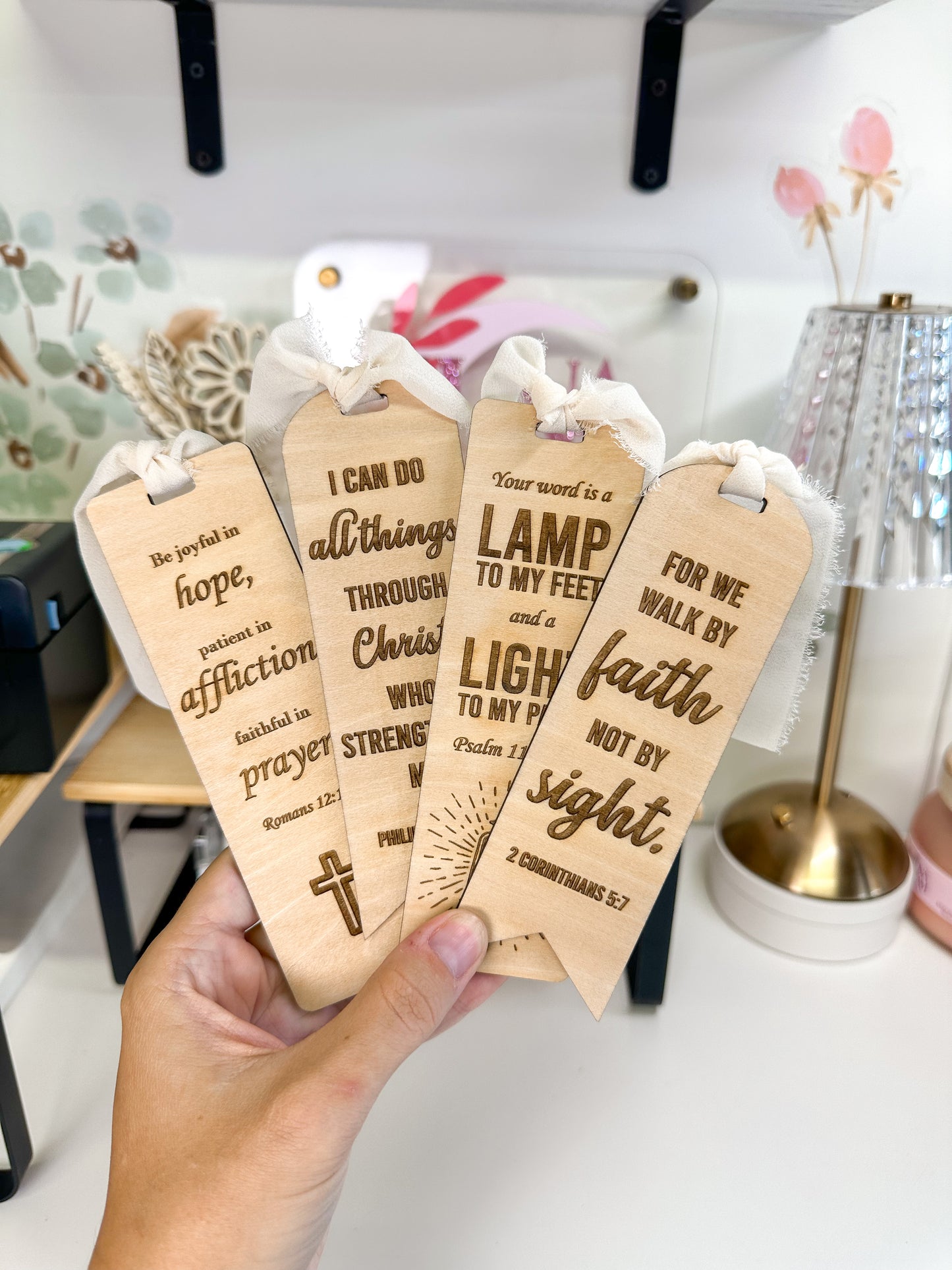 Faith Wooden Bookmarks