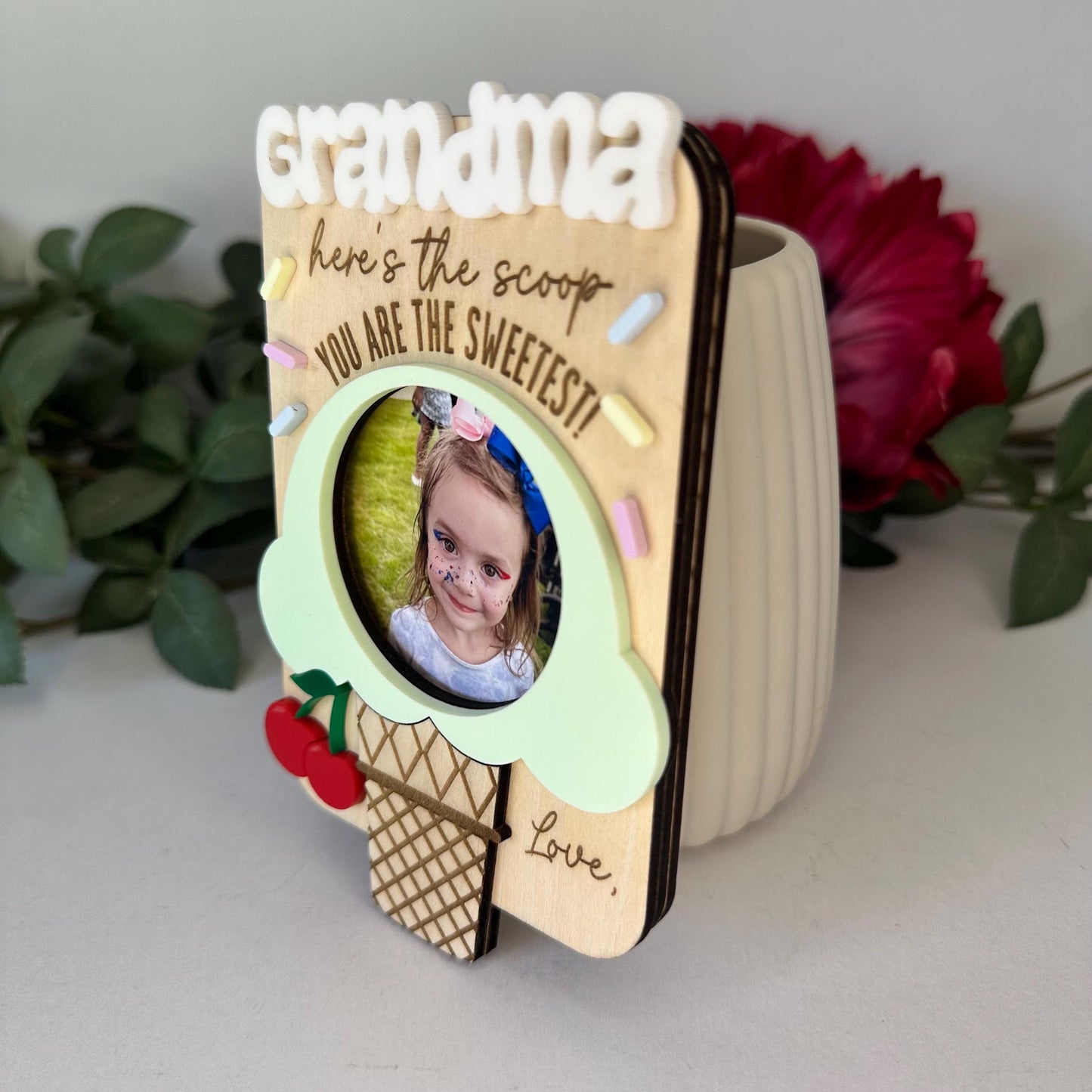 Ice Cream Photo Frame Magnet