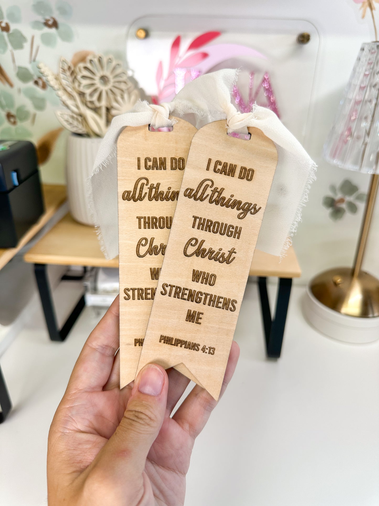 Faith Wooden Bookmarks