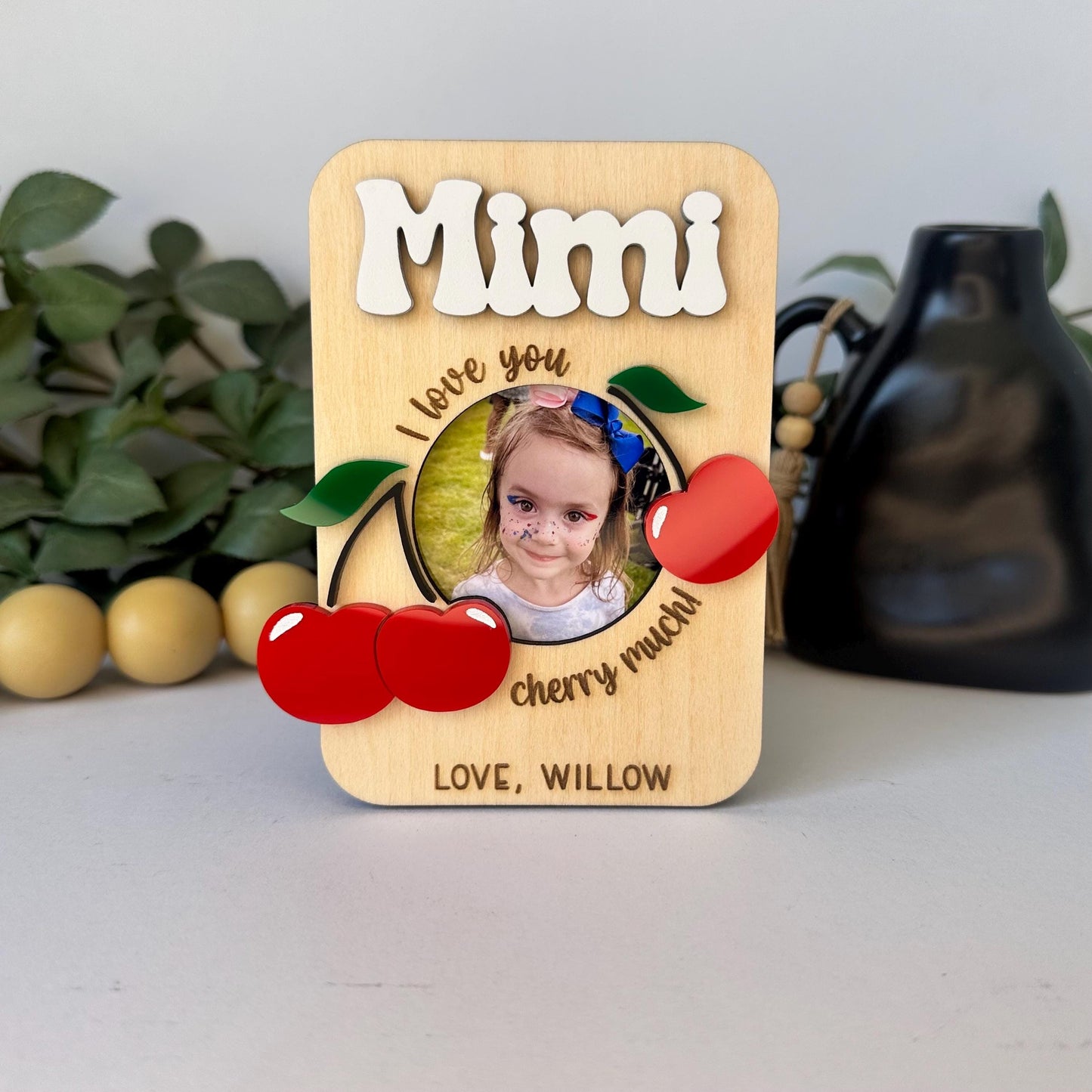 Cherry Photo Frame Magnet