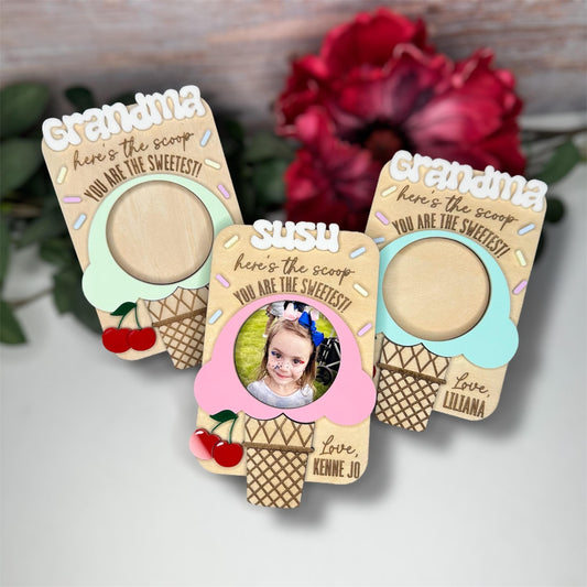 Ice Cream Photo Frame Magnet