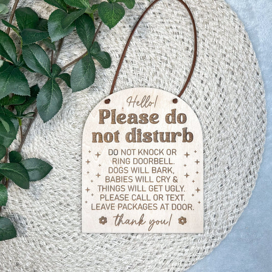 Do Not Disturb Sign