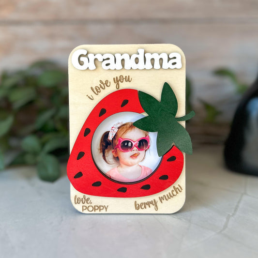 Strawberry Photo Frame Magnet