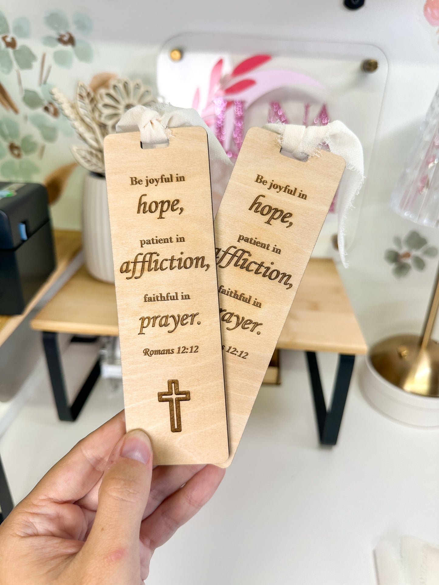 Faith Wooden Bookmarks
