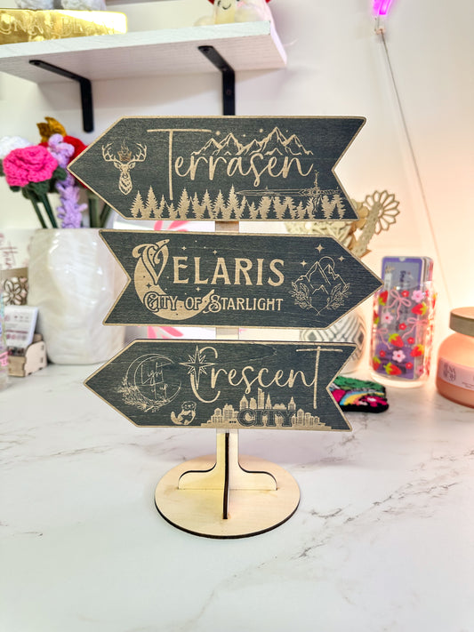 Sarah J Maas - Library Sign Post