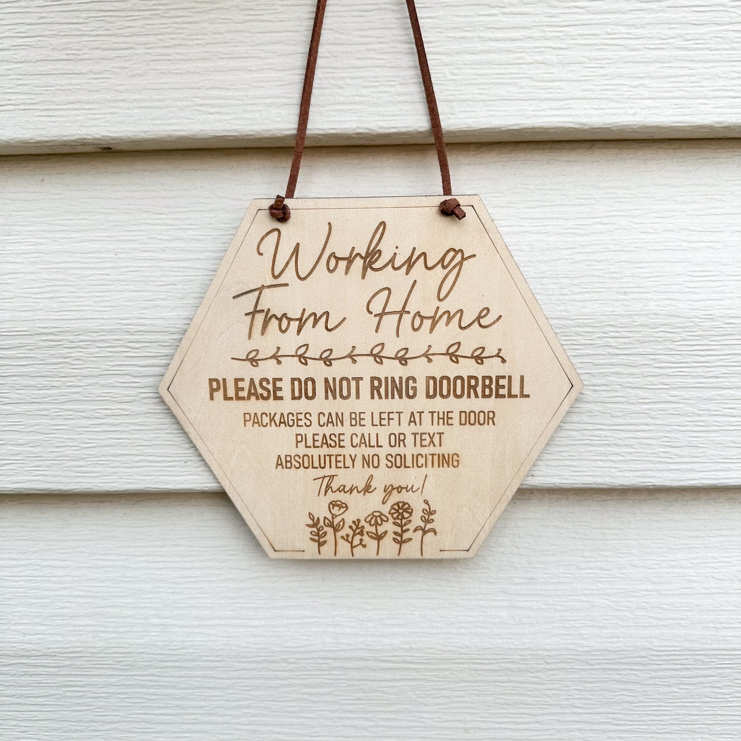 Working From Home Sign