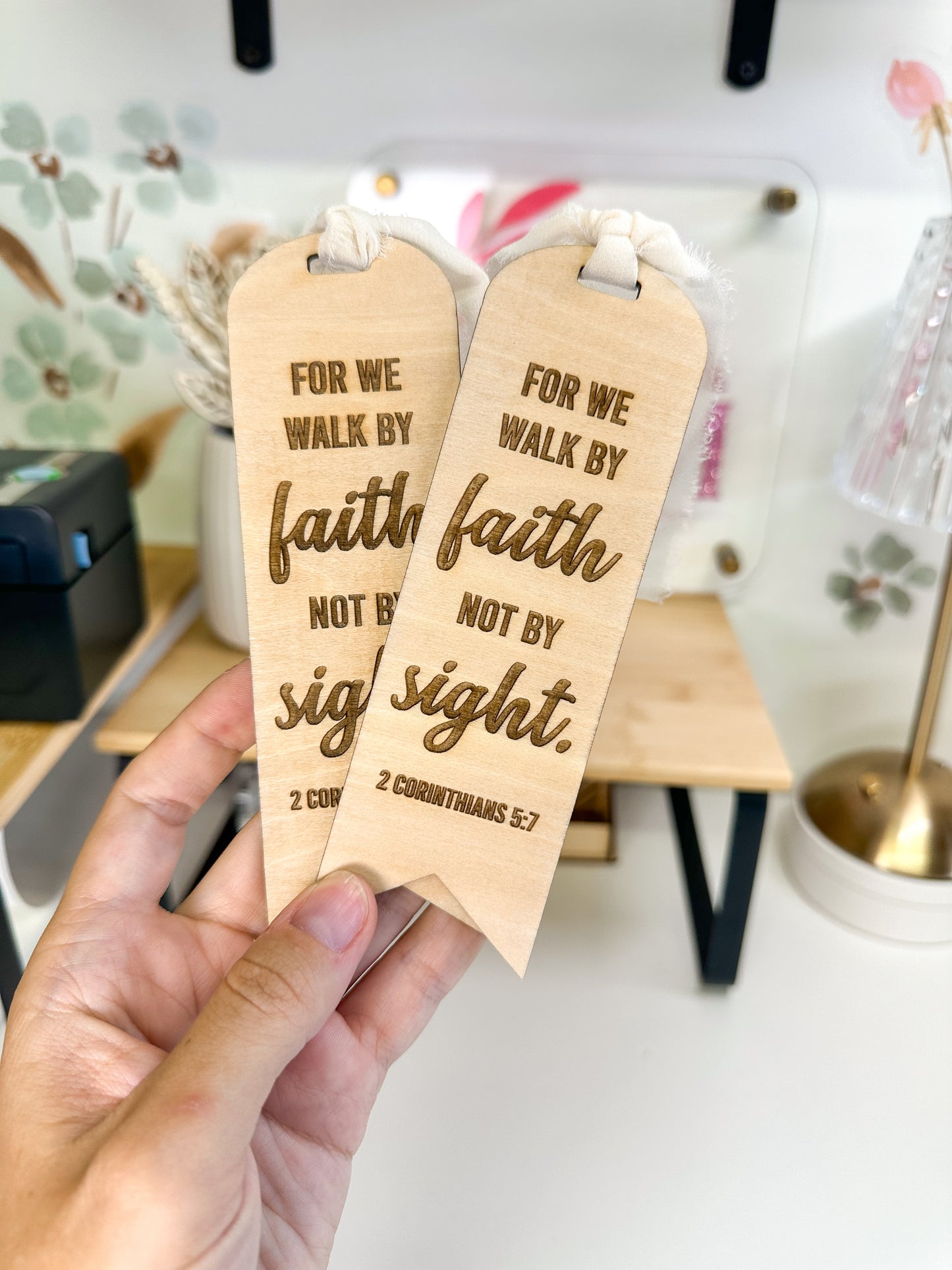 Faith Wooden Bookmarks