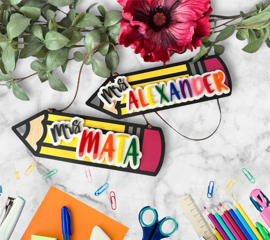 Pencil Name Sign