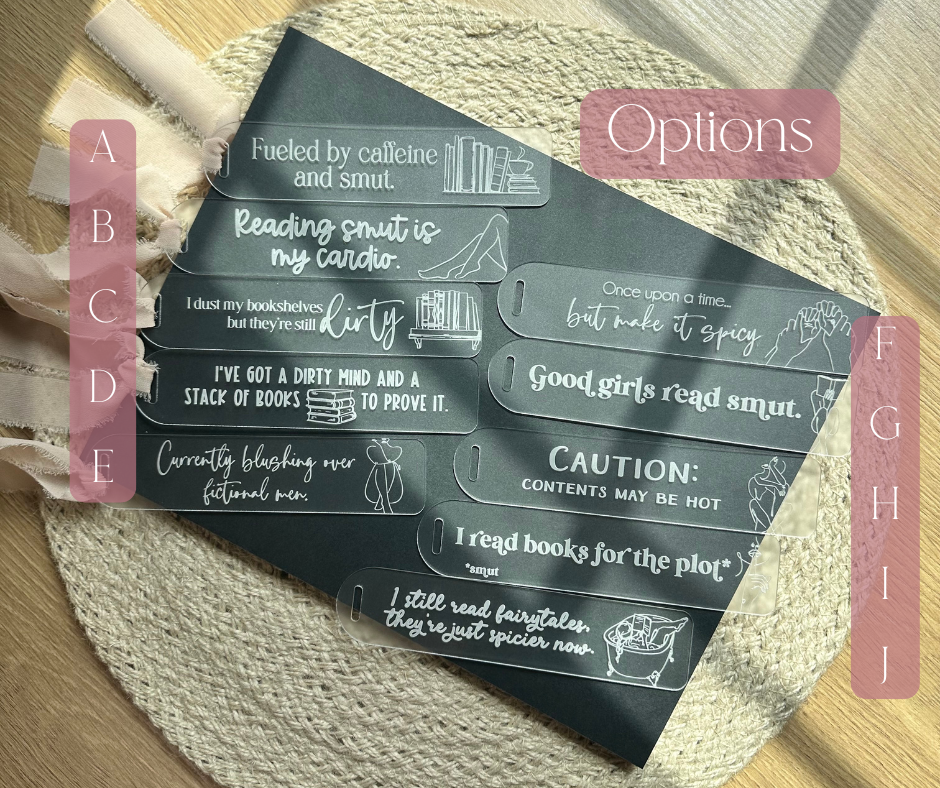 Smut Acrylic Bookmark
