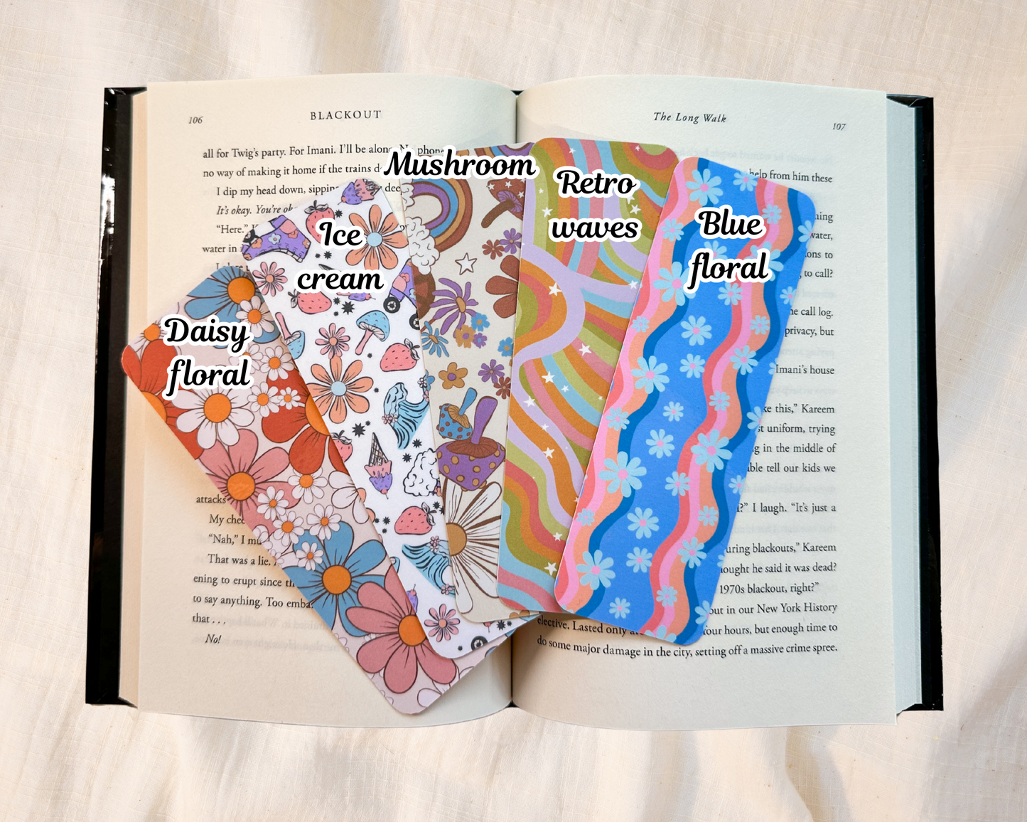 Retro Hippie Bookmarks