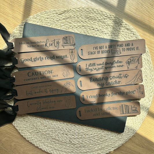 Smut Leather Bookmark