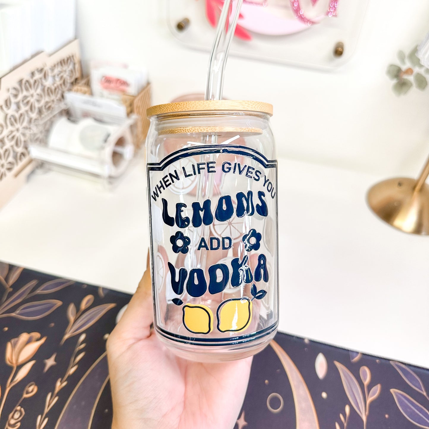 16oz When Life Gives You Lemons Glass