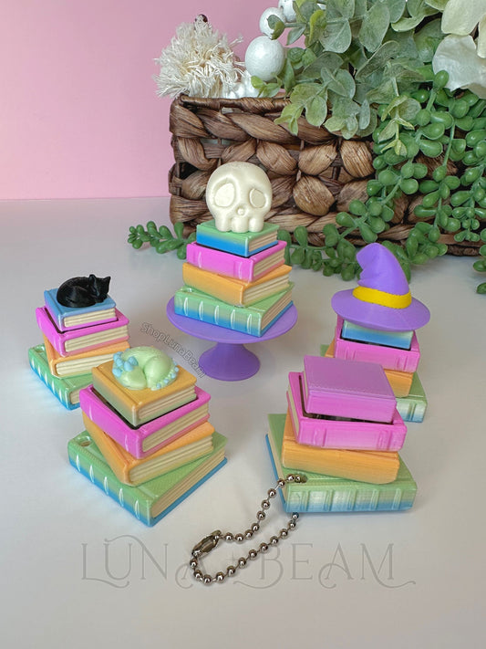 Pastel Rainbow Book Stack Clicky Fidget