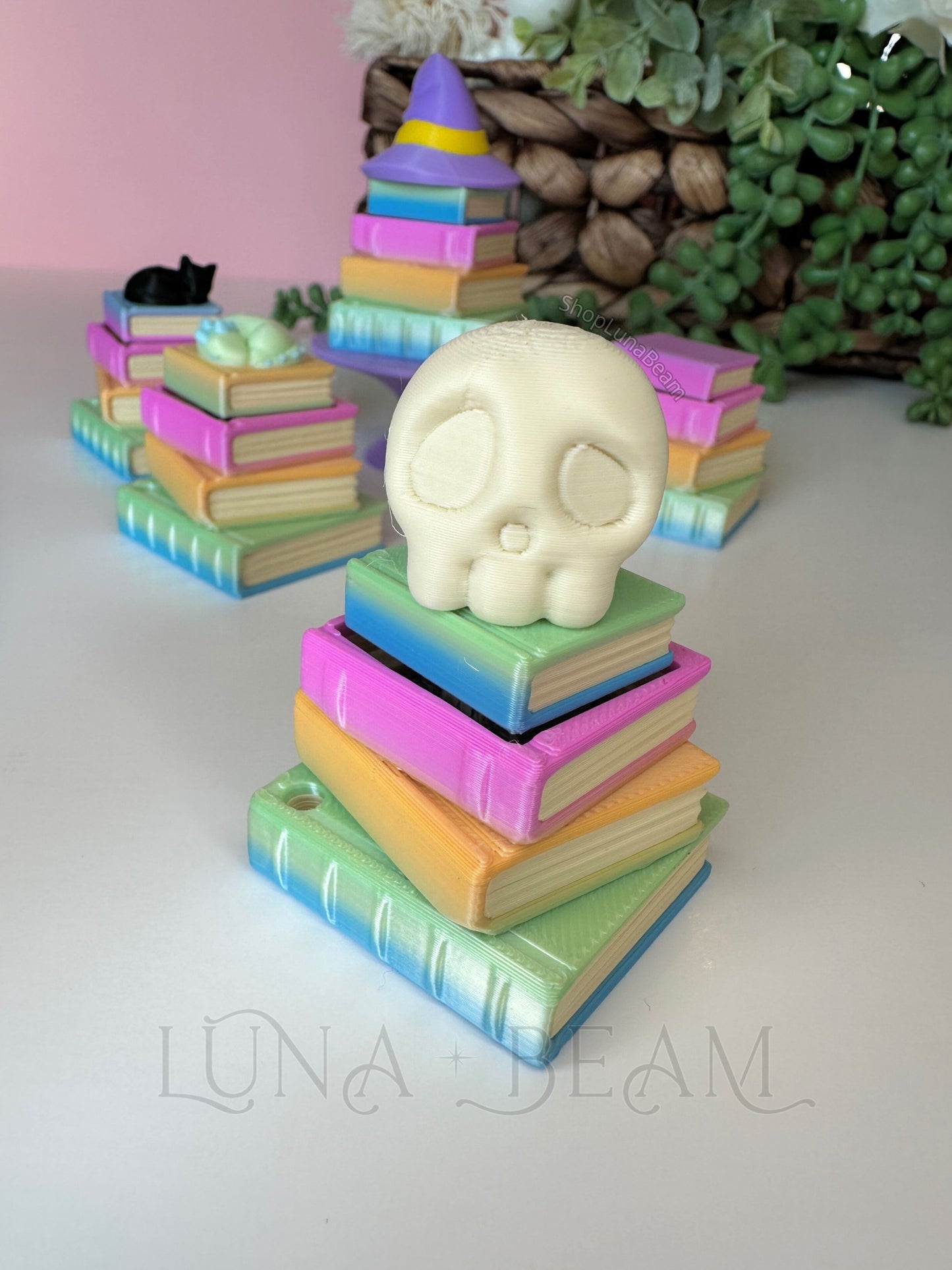 Pastel Rainbow Book Stack Clicky Fidget