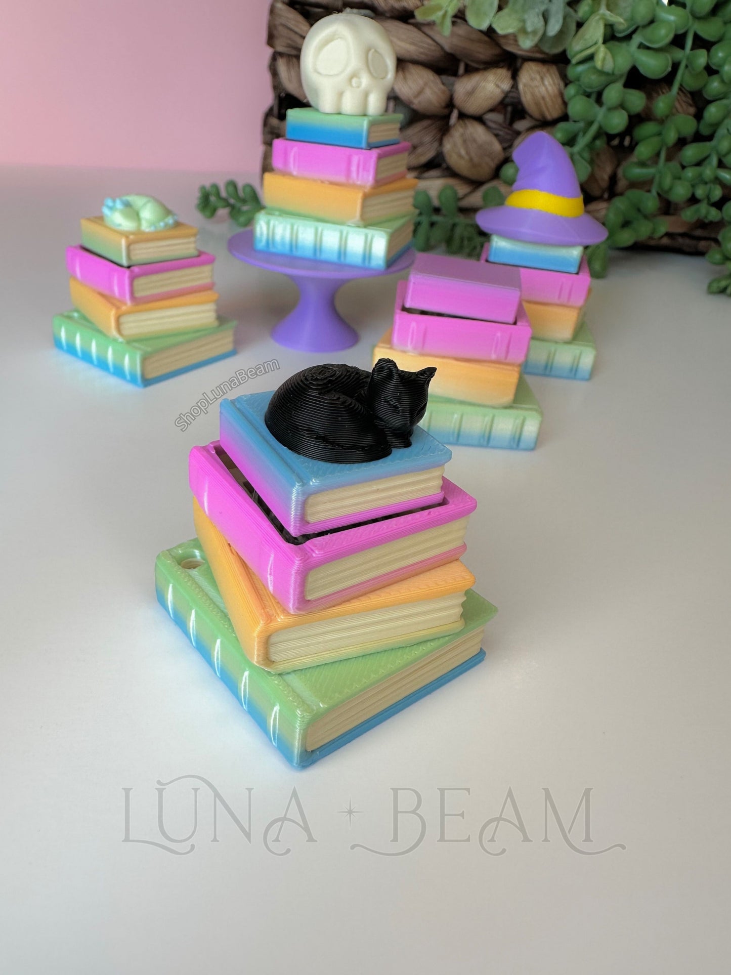 Pastel Rainbow Book Stack Clicky Fidget