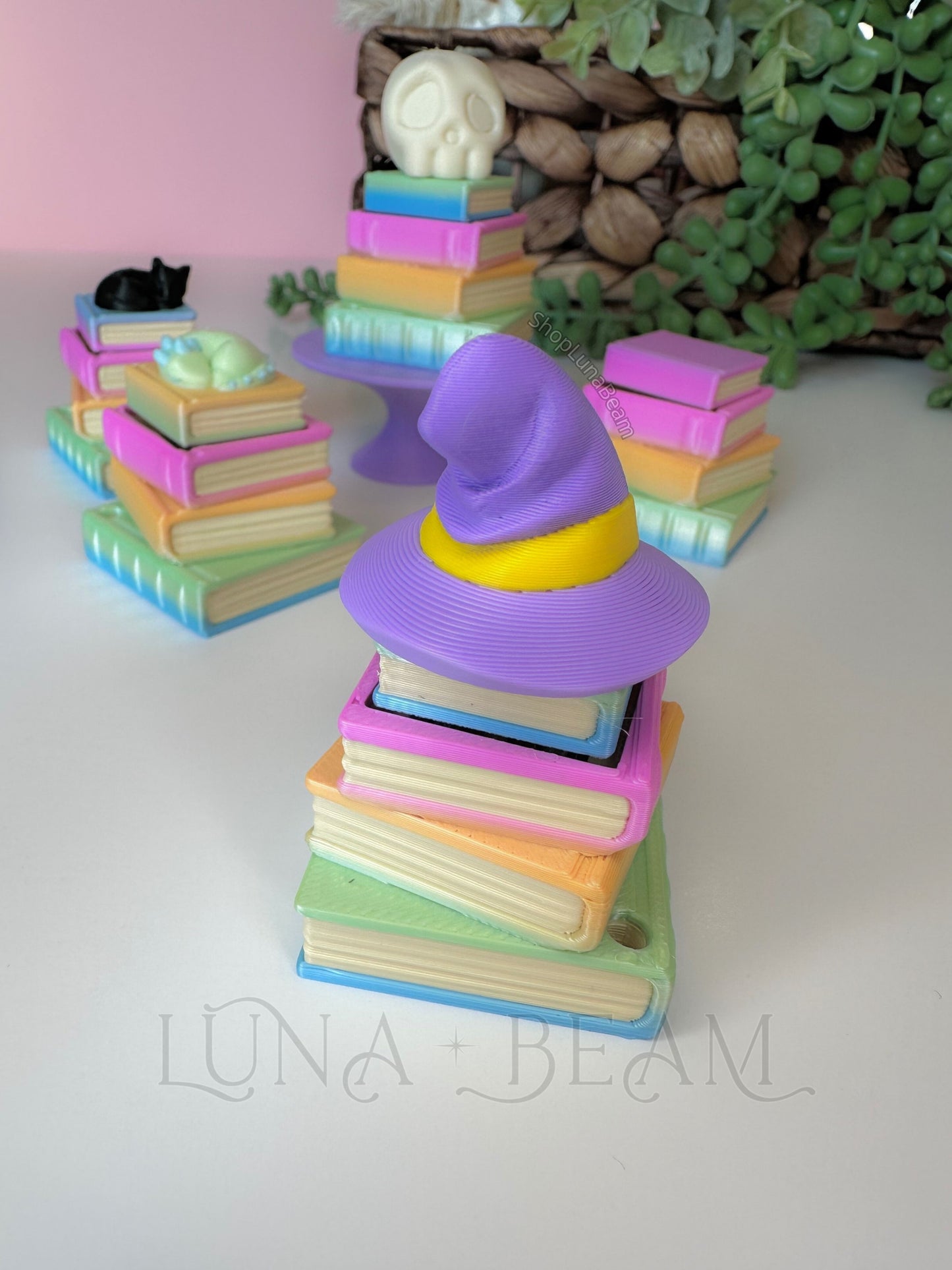 Pastel Rainbow Book Stack Clicky Fidget