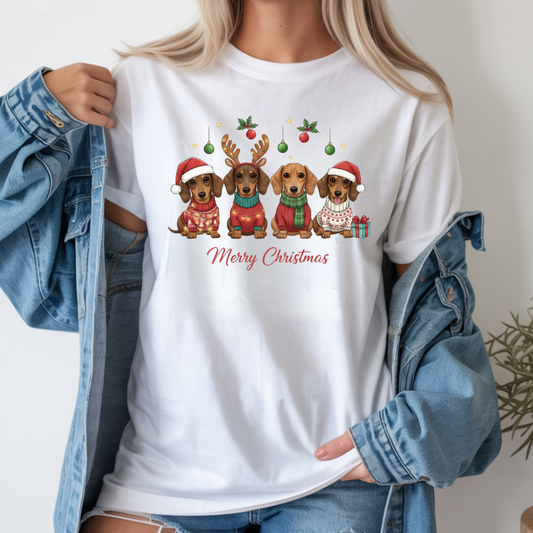 Dachshund Christmas T-Shirt