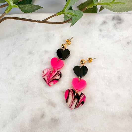 Heart Dangle Earrings