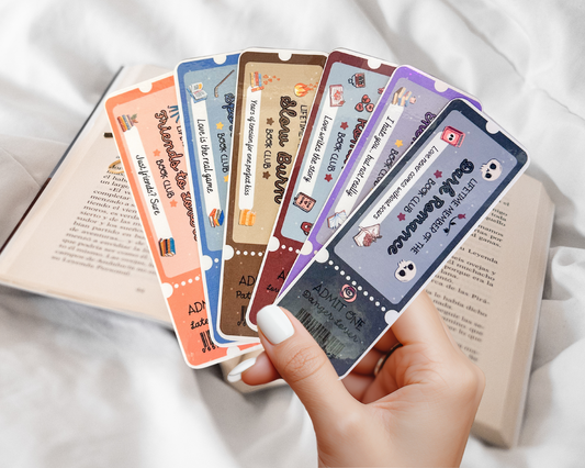 Book Club Ticket Bookmarks