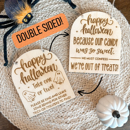 Halloween Candy Sign